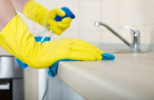 Cleaning a retail or shared workspace carpet in the N4 area