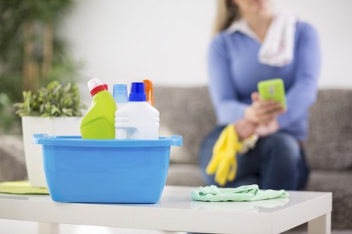 Cleaner following waste handling and property safety requirements