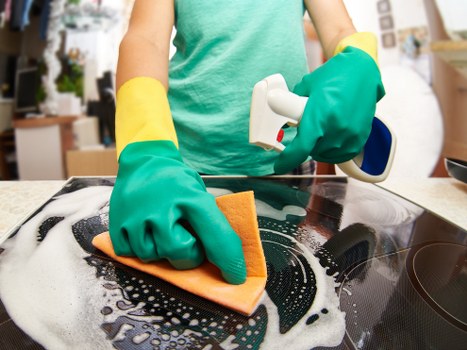 Local cleaning team preparing an empty N4 property for final inspection
