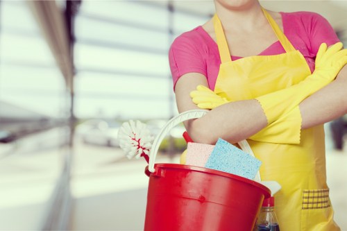 Regular cleaning of shared communal areas in a mixed-use building in N4
